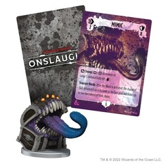 PROMO Mimic Mini & Foil Promo Monster Card D&D Dungeons & Dragons Onslaught Launch Event